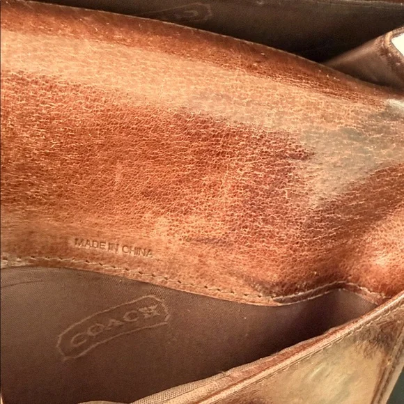 Vintage Y2K Coach Mahogany Brown Leather Billfold Wallet - Picture 10 of 17